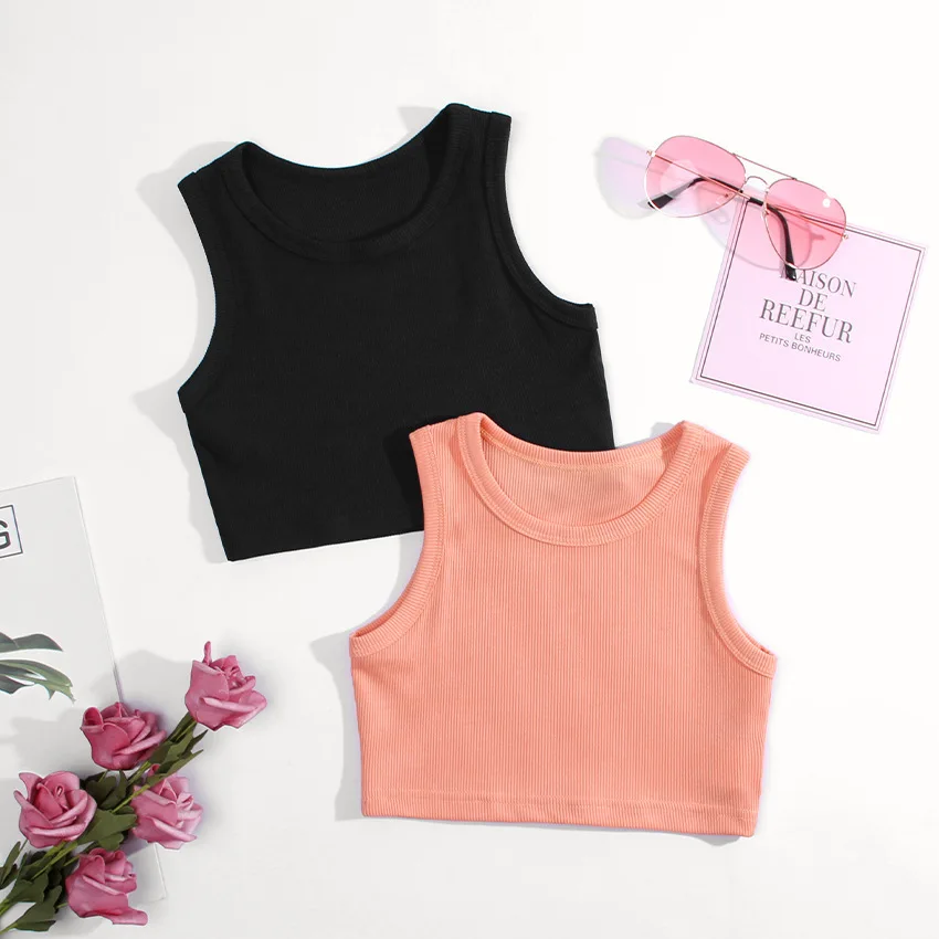 Baby Clothing Essentials - 여아용 민소매 티셔츠, 재즈 베이비 탱크