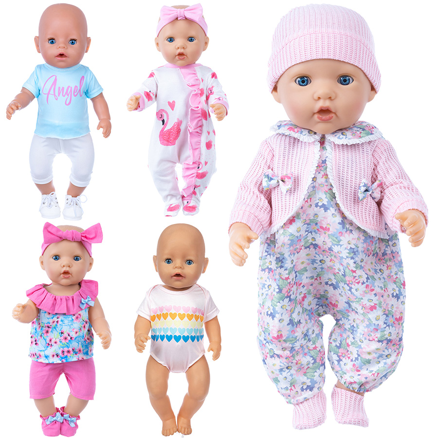 Baby Clothing Essentials - 18 인치 다시 태어난 인형을위한 인형