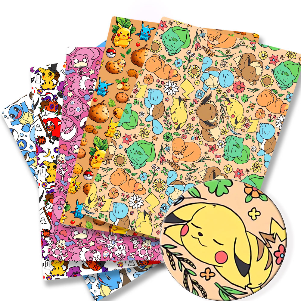 Baby Clothing Quilt - 포켓몬 만화 패브릭 수제 바느질 패치워크
