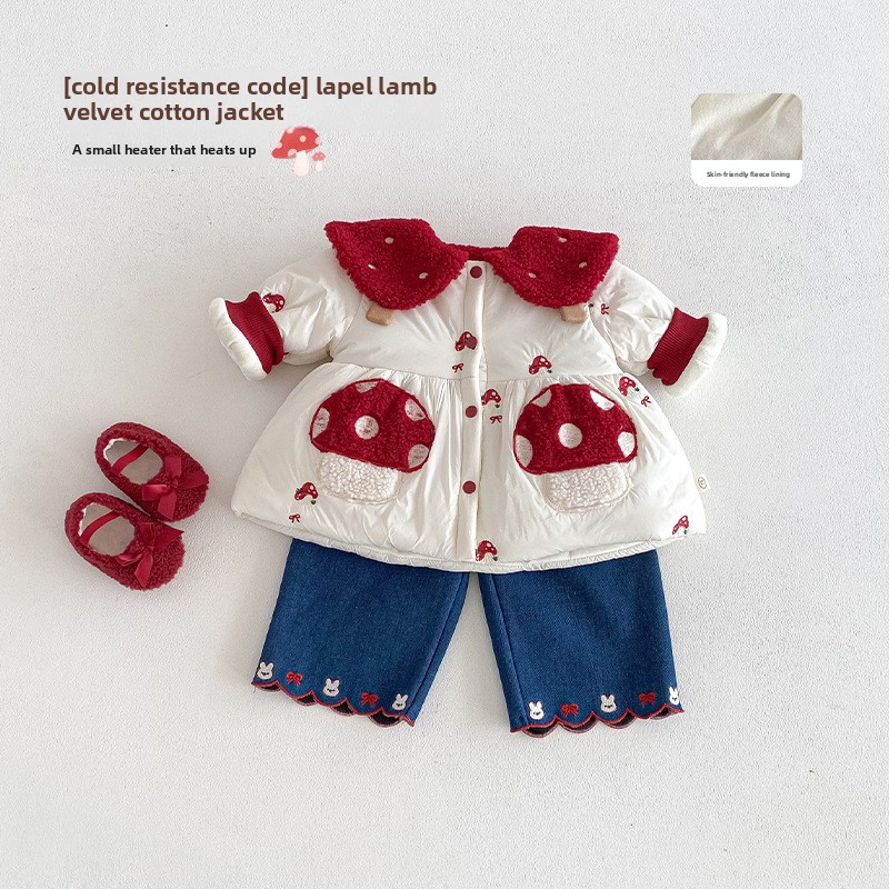 Baby Clothing Winter - 여아용 서양식 새해 의상 2025년 신상