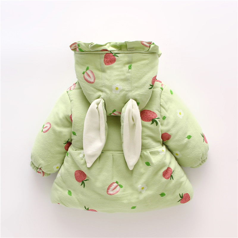 아기 소녀 코트 겨울 코트 겨울 딸기 열 후드 소녀 자 - Baby Clothing Winter 리뷰 및 가격