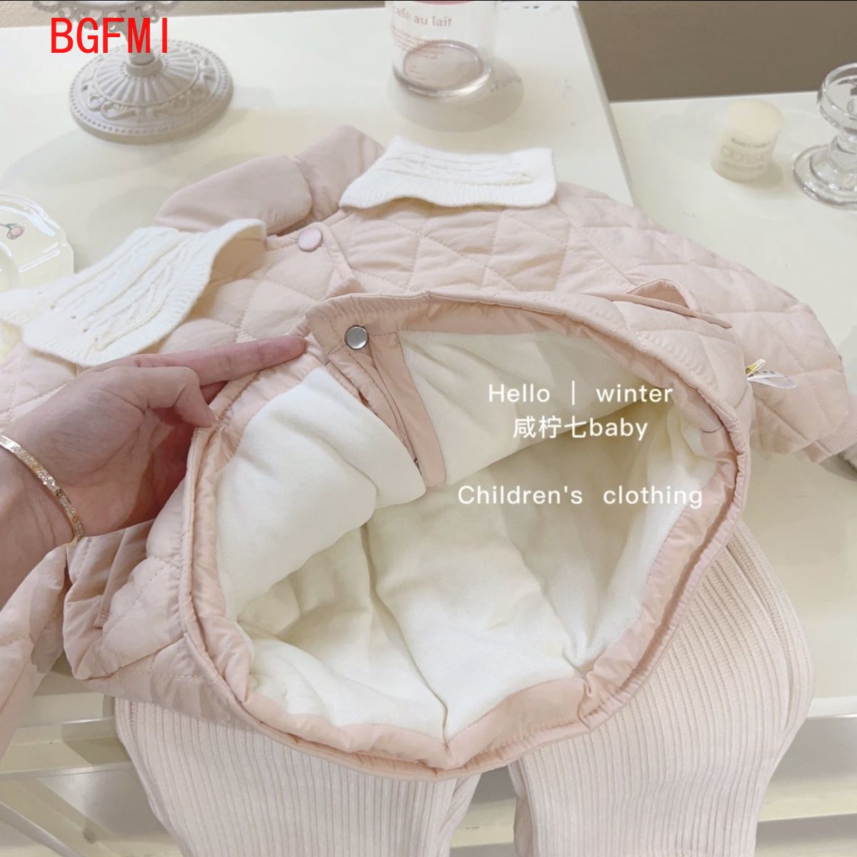 여아용 핑크 벨벳 안감 코튼 코트 겉옷 재킷 겨울 의류 - Baby Clothing Quilt 리뷰 및 가격