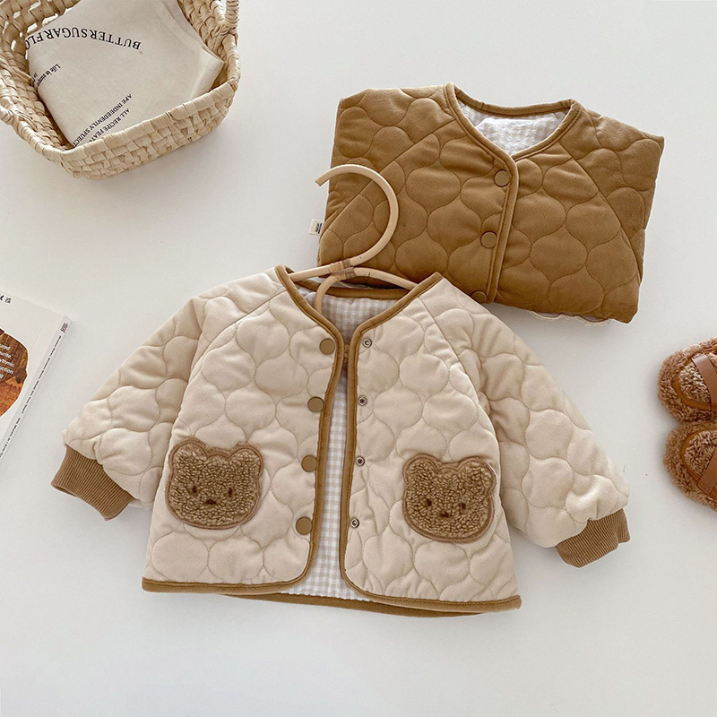 2025 한국 아기 겨울옷 귀여운 곰 양면 외투 남아  - Baby Clothing Winter 리뷰 및 가격