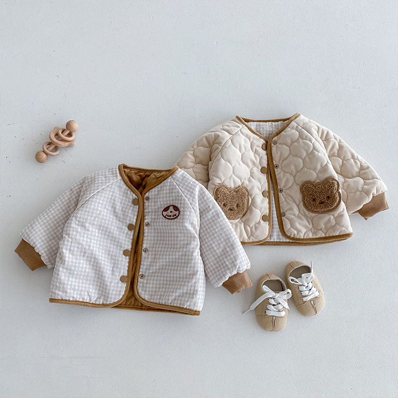 2025 한국 아기 겨울옷 귀여운 곰 양면 외투 남아  - Baby Clothing Winter 리뷰 및 가격