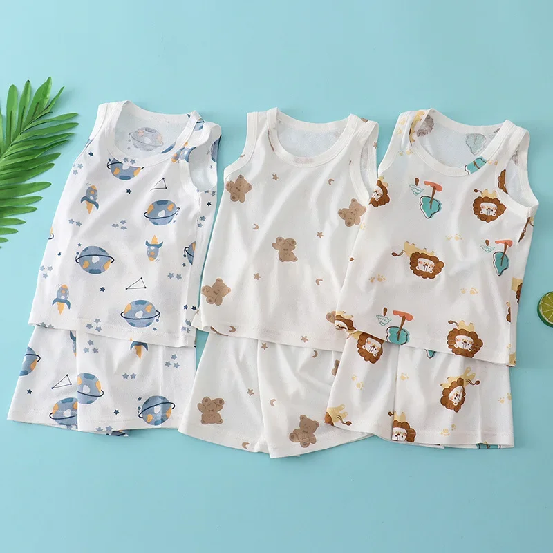 어린이 대나무 면 조끼 정장 여름 얇은 민소매 옷 귀여 - Baby Clothing Essentials 리뷰 및 가격