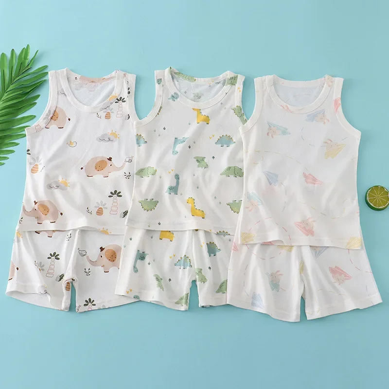 어린이 대나무 면 조끼 정장 여름 얇은 민소매 옷 귀여 - Baby Clothing Essentials 리뷰 및 가격