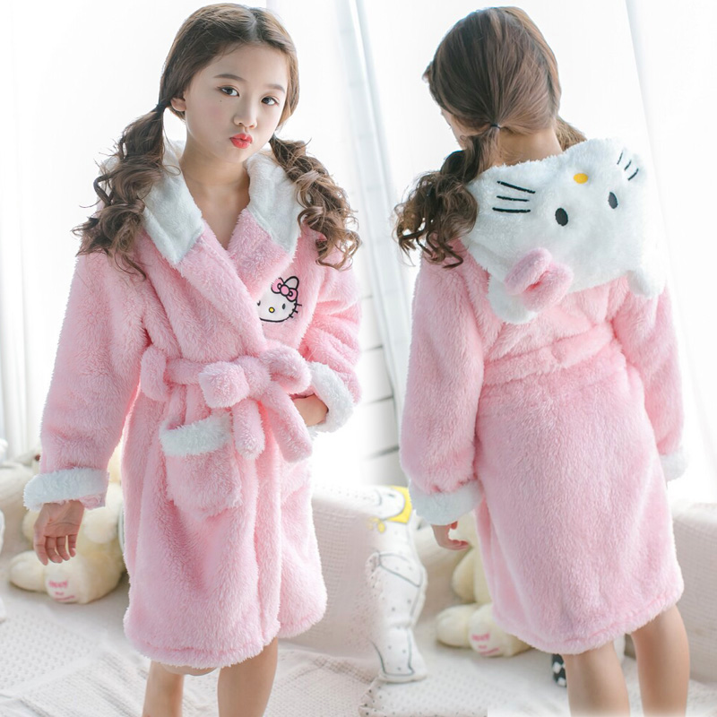 헬로 키티 미니소 산호 양털 잠옷 어린이 가을 겨울 후 - Baby Clothing Winter 리뷰 및 가격