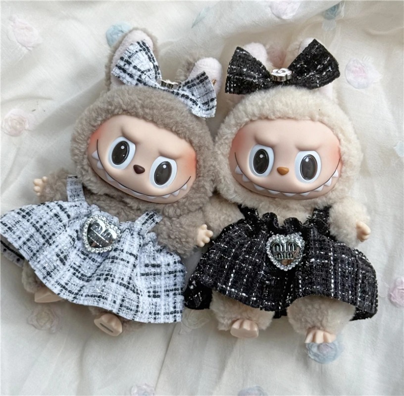 15 17cm 라부부 인형용 귀여운 치마 의상 컬러풀  - Baby Clothing Bag 리뷰 및 가격