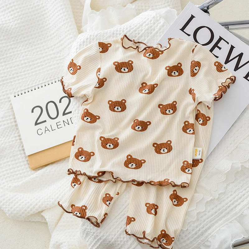 2026 여름 면 만화 캐주얼 잠옷 세트 아기 옷 소녀 - Baby Clothing Essentials 리뷰 및 가격
