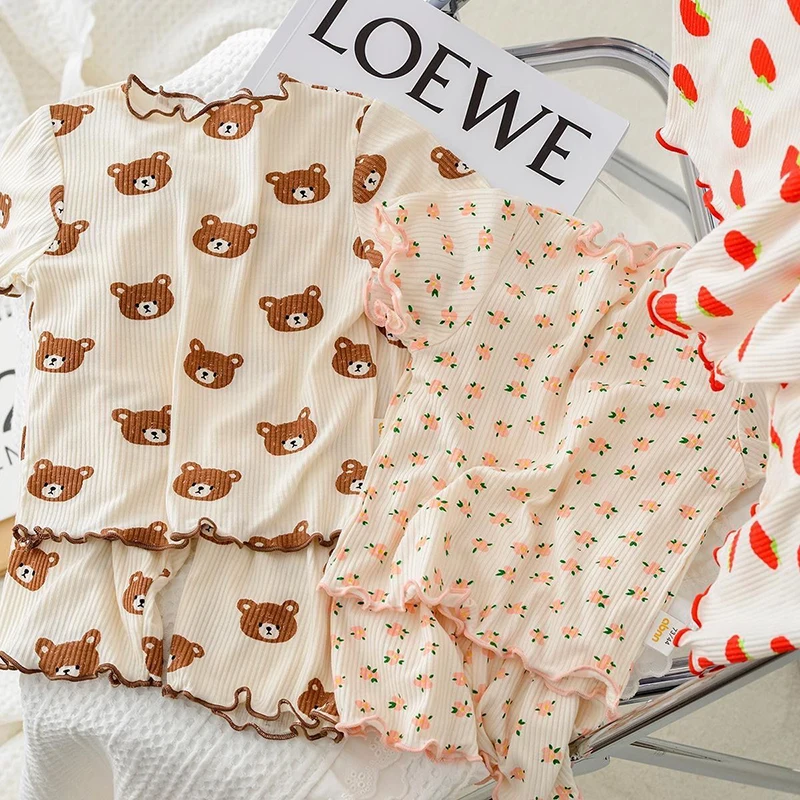 2026 여름 면 만화 캐주얼 잠옷 세트 아기 옷 소녀 - Baby Clothing Essentials 리뷰 및 가격