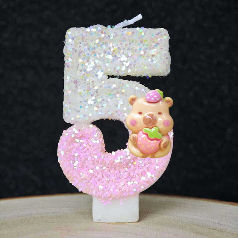 새로운 카피바라 양초 케이크 장식 테마 0-9 숫자 양 - Baby Clothing Event 리뷰 및 가격