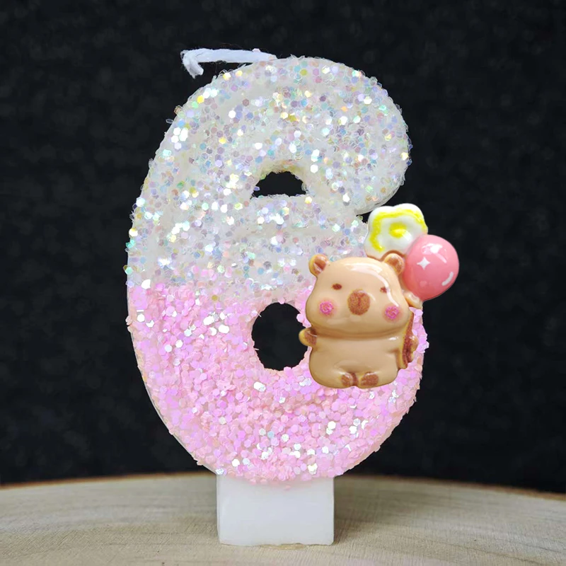 새로운 카피바라 양초 케이크 장식 테마 0-9 숫자 양 - Baby Clothing Event 리뷰 및 가격