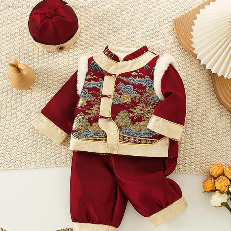 아기 어린이 축제 신년 의류 겨울 두꺼운 탕복 전통 중 - Baby Clothing Winter 리뷰 및 가격
