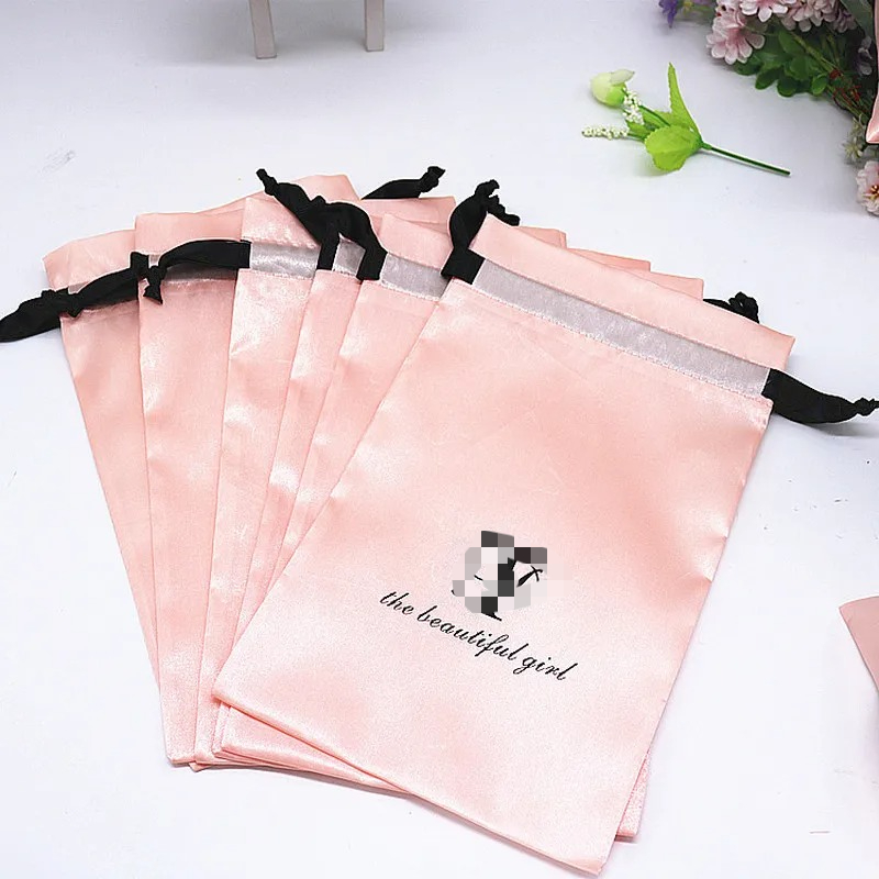 20PCS 아기 핑크 실크 새틴 주머니 머리 확장/가  - Baby Clothing Bag 리뷰 및 가격