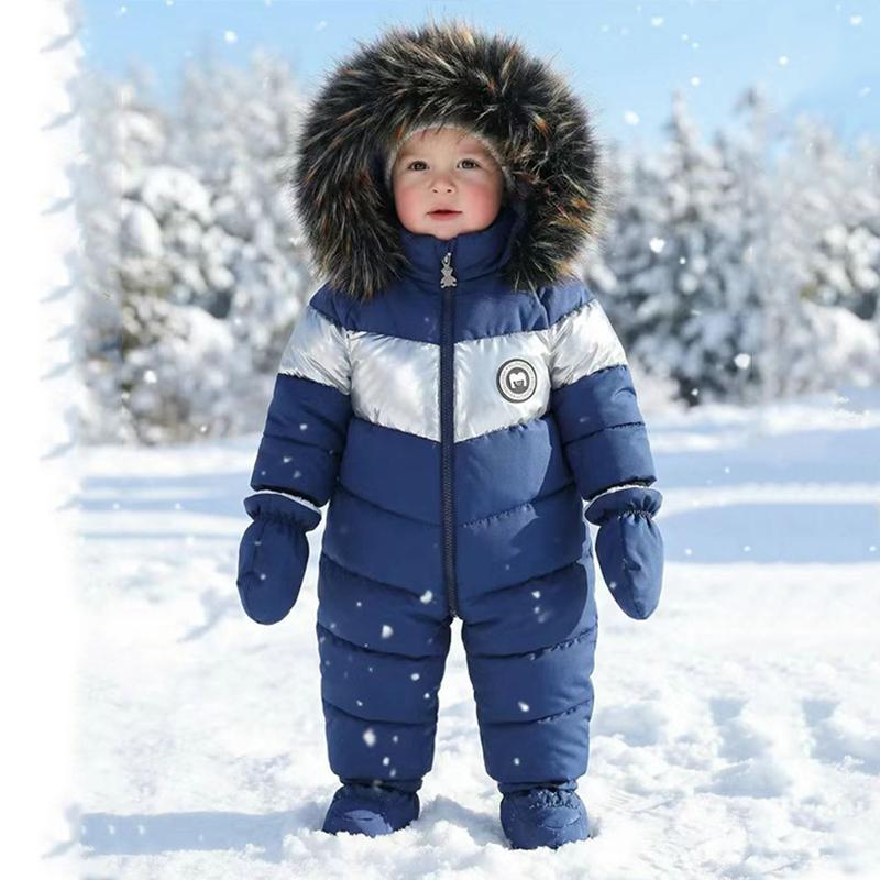 겨울 신생아 아기 장갑이 달린 롬퍼 따뜻한 두꺼운 아기 - Baby Clothing Winter 리뷰 및 가격