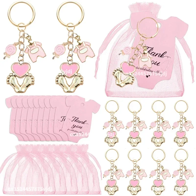 12 세트 베이비 샤워는 손님의 발자국을 선호합니다 세 - Baby Clothing Bag 리뷰 및 가격