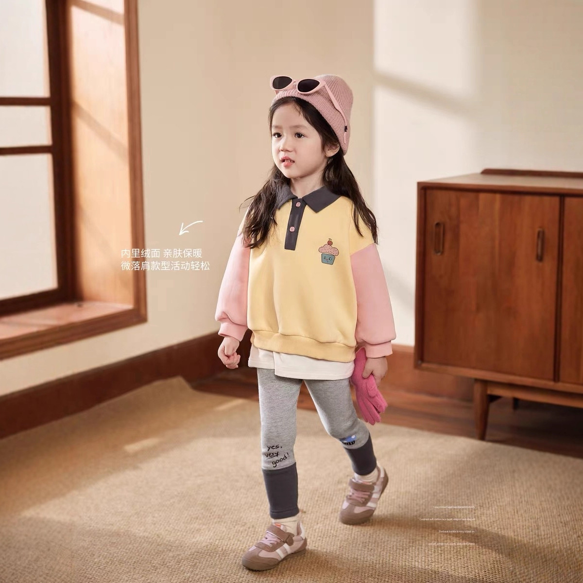 크림 홈 의류 베이비 폴로 칼라 후디 여성용 컬러 대비 - Baby Clothing Winter 리뷰 및 가격