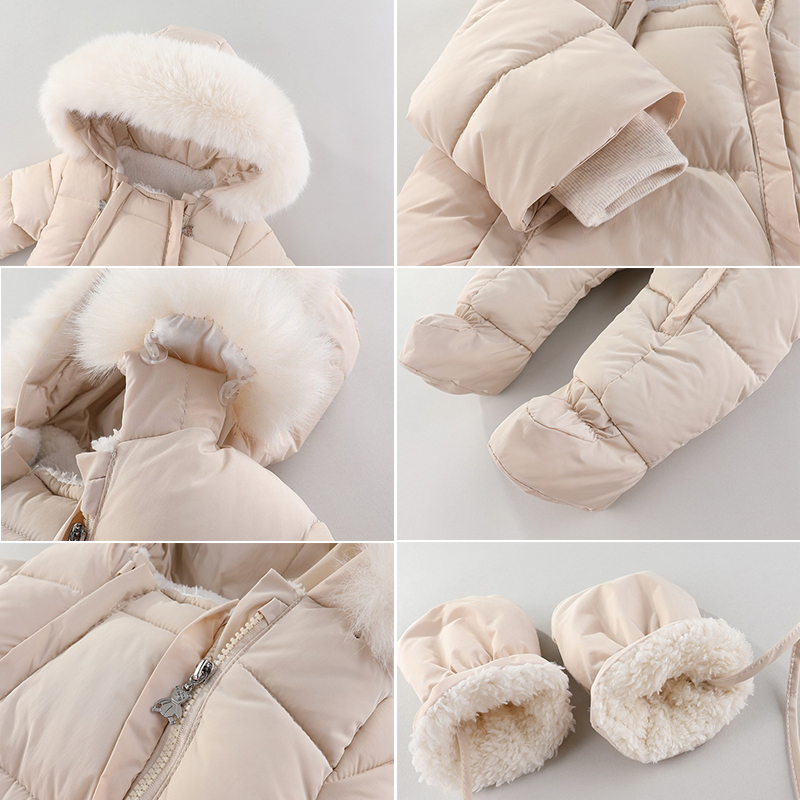 장갑과 겨울 신생아 아기 Romper 따뜻한 아기 소녀 - Baby Clothing Winter 리뷰 및 가격