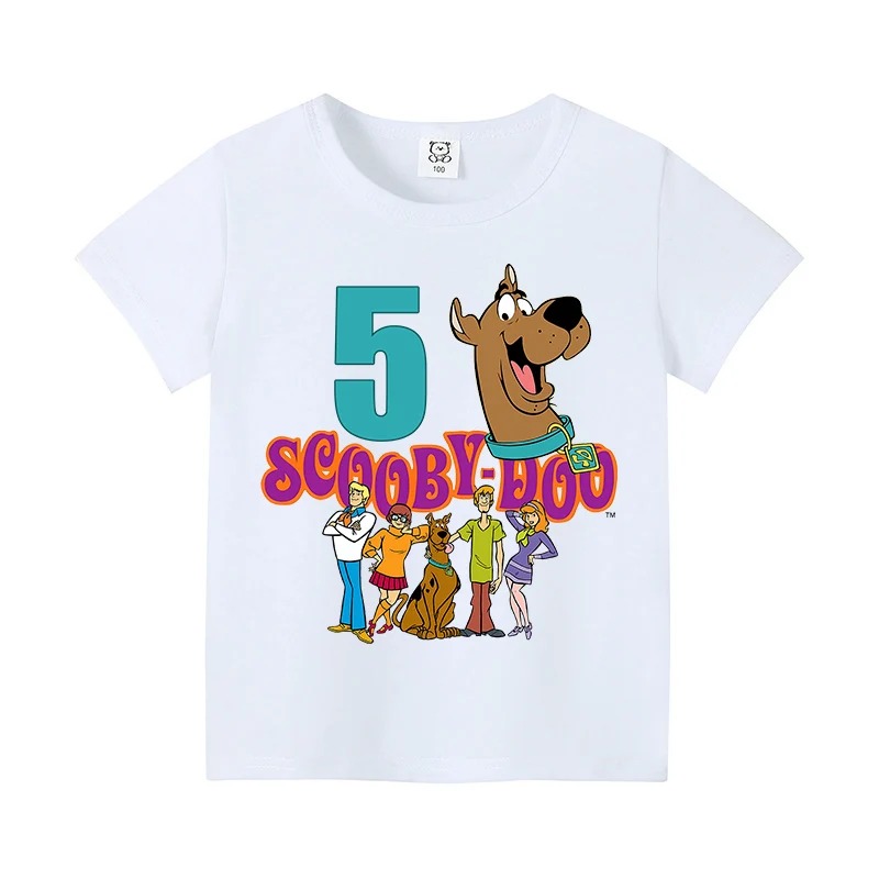 스쿠비 두 생일 넘버 티셔츠 베이비 여름 코튼 티셔츠  - Baby Clothing Essentials 리뷰 및 가격