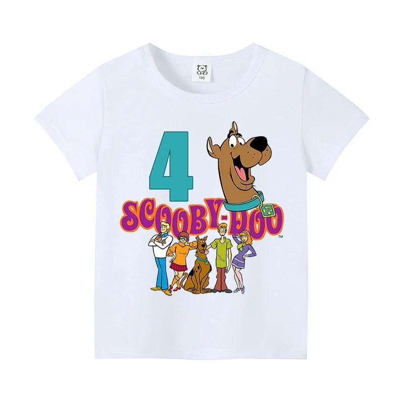 스쿠비 두 생일 넘버 티셔츠 베이비 여름 코튼 티셔츠  - Baby Clothing Essentials 리뷰 및 가격